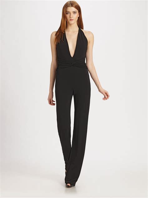 michael kors jumpsuit long sleeve|michael kors embellished halter jumpsuit.